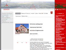 Tablet Screenshot of kolbingen.de
